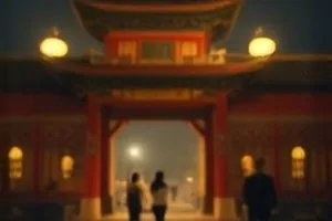 《巷口理发师》老式理发椅与墙上挂的镜子