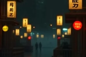 《第七次日落》中天台栏杆前逆光站立的剪影